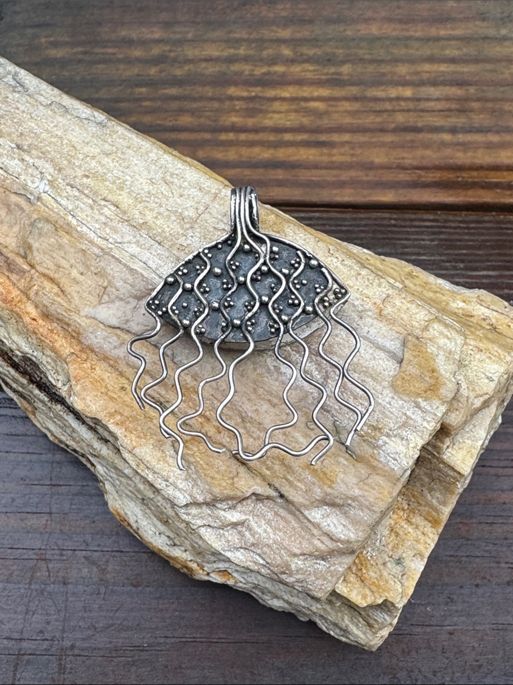 Sterling Silver Jellyfish Pendant